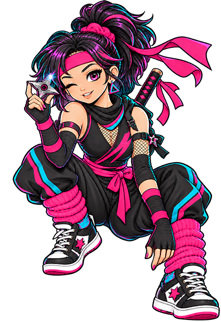 Ninja girl character